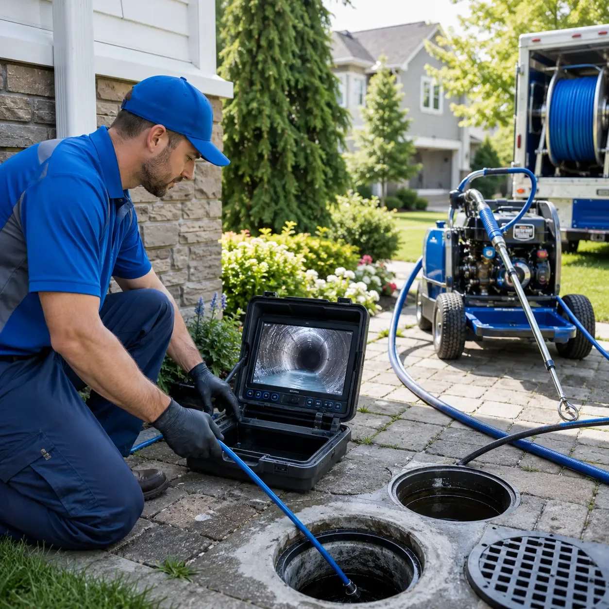 Outdoor drain cleaning professionals serving Prague, OK